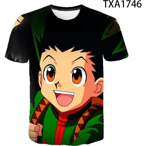 Harajuku Anime HUNTER X HUNTER Killua 3D Print T Shirt Men Women Children T-Shirt Streetwear Tees Boy Girl kids Tops Clothing