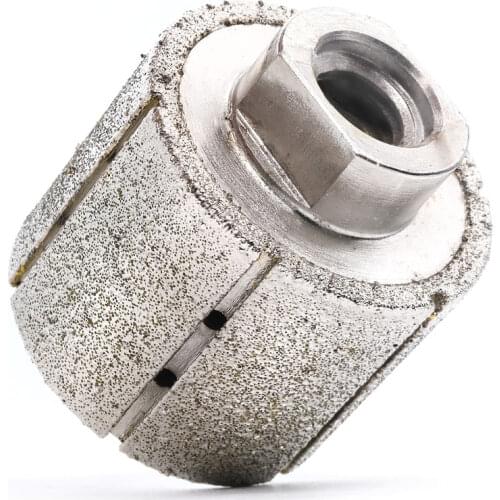 2" 50mm Electroplated Diamond Drum Wheel Metal Bond Zero Tolerance Polishing Wheel For Granite Porcelain Quartz Sink Bowl Grindi