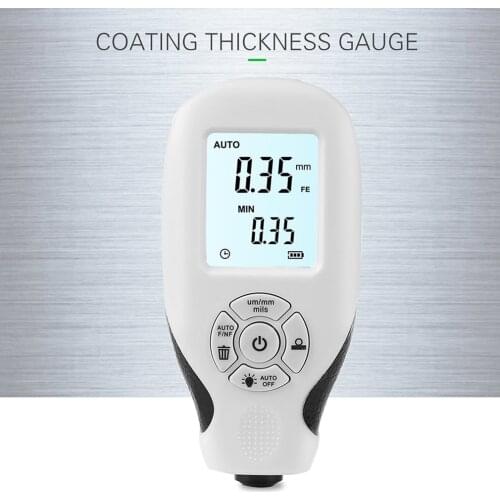 HW-300 Digital Coating Thickness Gauge 1 Micron 0-1300 Car Paint Film Thickness MFE NFE Manual Paint Tool