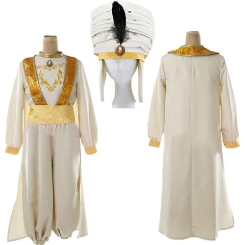 Magic Lamp Prince Costume outfit For Adult Man Halloween Party Movie Cosplay Costume