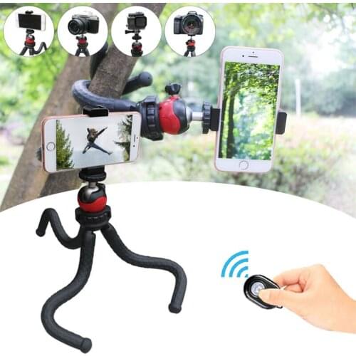 Mini Flexible Octopus Mobile Tripod With Phone Holder Adapter for iPhone X xiaomi Smartphone DSLR Camera Nikon Canon Gopro Hero