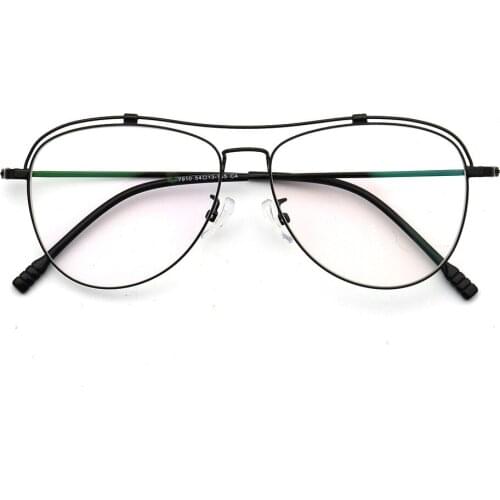 Men Business Fashion Ultralight Alloy Full-Rim Double-Bridge Custom Made Myopia Glasses -1 to -6 Reading Glasses +1 to +4