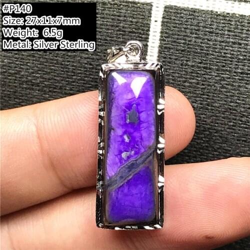 Natural Royal Purple Sugilite Pendant Jewelry For Women Man Gift Crystal Beads Silver Sterling Water Drop Anticancer Stone AAAAA