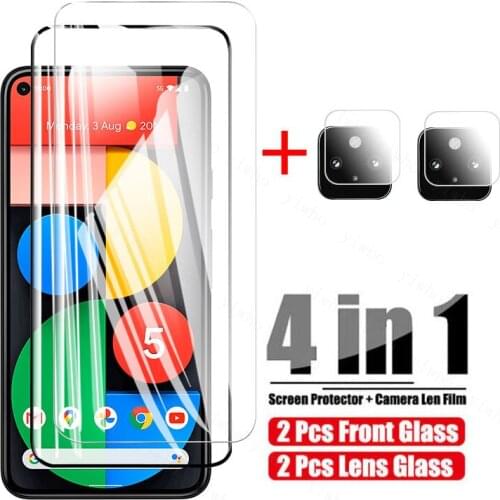 Full Glue Glass For Google Pixel 5 Screen Protector For Google Pixel 4A Tempered Glass Protective Phone Film For Pixel 5 4A 5G