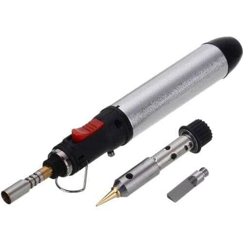 Portable Gas Soldering Iron Set Butane Cordless Welding Pen Torch Tool Kit for Welding Electronics Maintenance