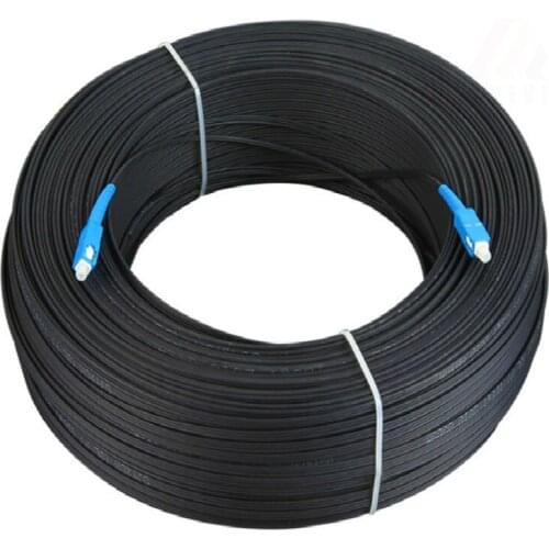 SC UPC to SC UPC Fiber Optic Drop Cable Single Mode Simplex 2.0mm Outdoor Fiber Optic Patch Cord Optical Patch Cable 5.0