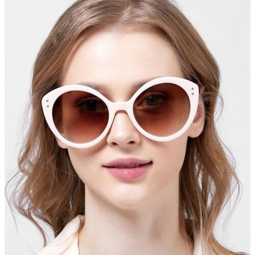 2021 New Fashion Luxury Women Cat Eye Sunglasses Men Retro Brand Trendy Design Plastic Frame Sun Glasses Unisex UV400