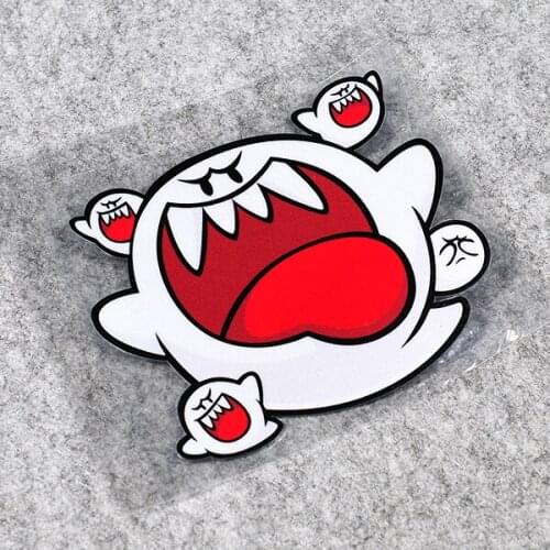 Car Styling and Decals Cute Lovely Ghost Big Mouth Funny Motorbike Races Stickers