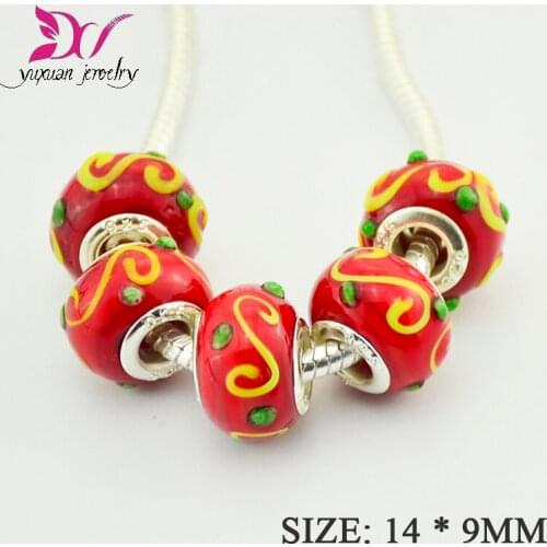 High Quality Silver DIY Murano Glass natural stone Beads Fit Bracelet Bangles Charms For Women Original European Jewelry TK085