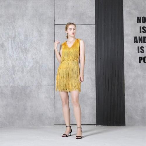 2021 New Bandage Dress Tassel Bodycon Mini Dresses Party Club Celebrity Women Summer Dress Sleevelesss Clothes