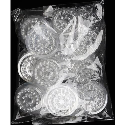 100pcs Glue Gasket Pad For Eyelash Extension Transparent Glue Holder Eyelashes Adhesive Plastic Glue Pallet Paste Eeylash Tools