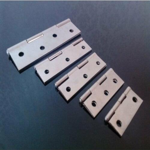 2PCS Light Narrow stainless steel 304 Butt Door Hinges Plated 1.5"~4"