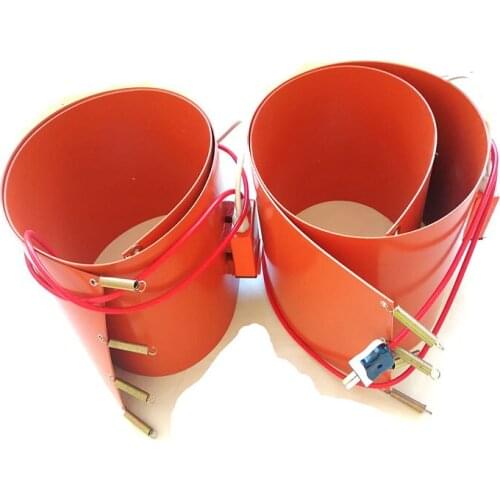 250*1900*1.5mm silicone drum heater for oil barrel 230v 1000w digital thermostat on wire 1500mm lead wire