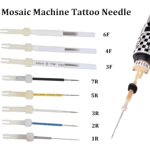 Professional Original USA Mosaic Machine Tattoo Needles 50pcs 1/3/5/7R 3/4/6F for Tattoo Permanent Makeup Machine Tattoo Eyebrow