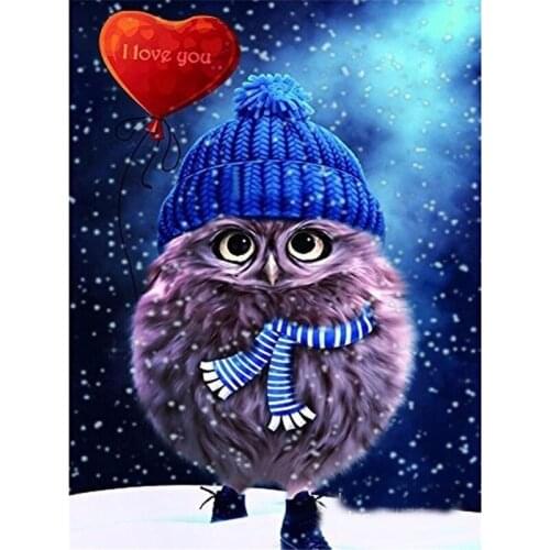 5D Animals Owl Diamond Embroidery Square/round DIY Diamond Painting Rhinestones Full Diamond Mosaic Kits Cross Stitch Picture