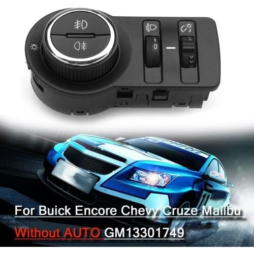 Car Fog Lamp Headlight Switch Button Without AUTO For Chevrolet Cruze J300 1.4 1.6 1.7 Chevy GM13301749 Car Accessories Tools