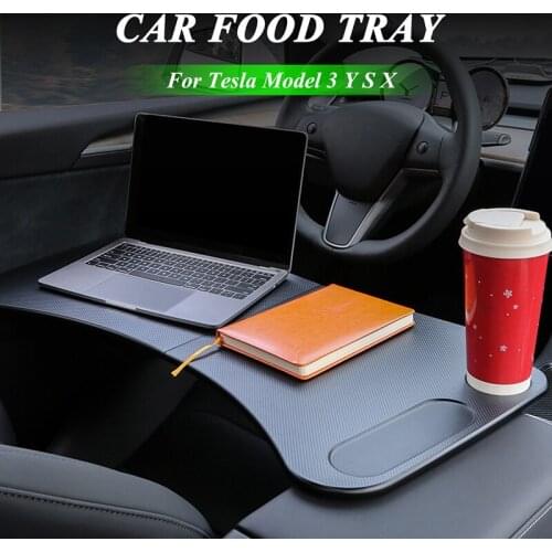 Car Steering Wheel Desk, for Tesla Model 3 Y X S Steering Wheel Tray Food Plate for iPad Notebook Holder Travel Table