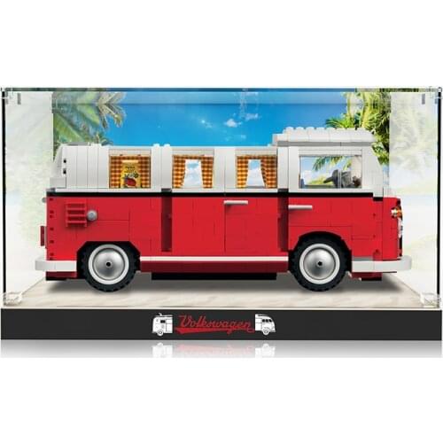 Acrylic Display Case For Creator Series Volkswagen T1 Camper Van 10220 Dust Proof Showcase Countertop Box for Collectibles
