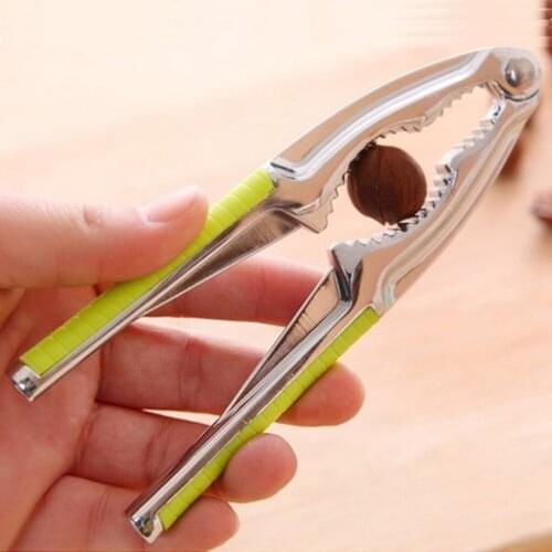 Stainless Steel Nutcracker Eco-Friendly Kitchen Tool Multi-Function Nut Cracker Sheller Walnut Cracker Plier Metal Opener Tool