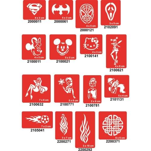 Spray Tattoo Indian Henna Templates