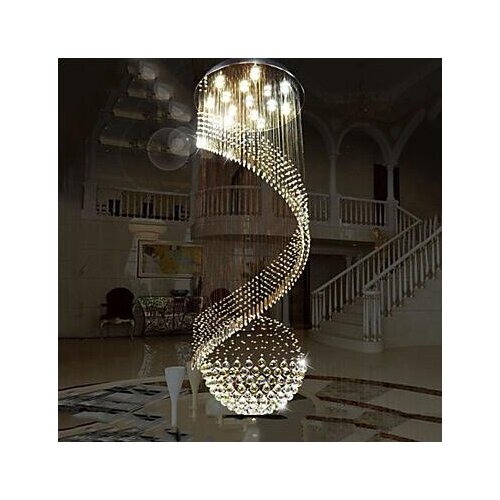 K9 Crystal Pendant Lighting Hanging Ceiling Lamps Including bulb 3W Fixtures with LED Source Clear K9 Crystal pendant LED lamp