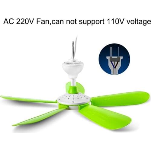 AC 220V 7W Mini Silent Household Dormitory Bed Electric Hanging Fan Ceiling Fan K3KB
