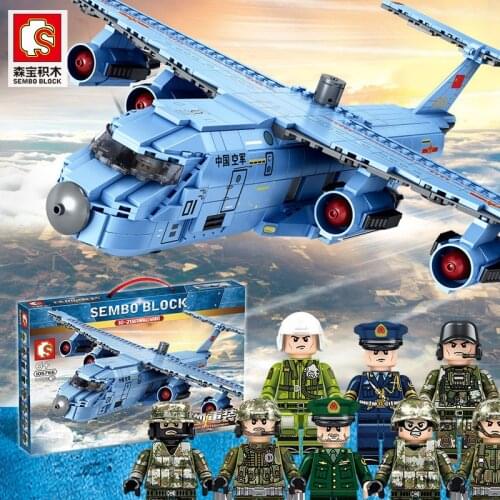 Mould King Senbo 105766 Tiexin Heavy Shipment 20 Transporter Assembled Military Small Particle Boy Toy Gift
