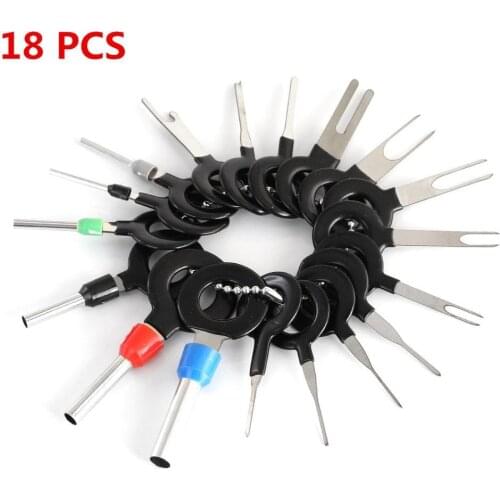 11pcs/18pcs/36pcs Car Wire Terminal Removal Tool Kit Harness Wiring Crimp Connector Extractor Puller Release Pin Extraction