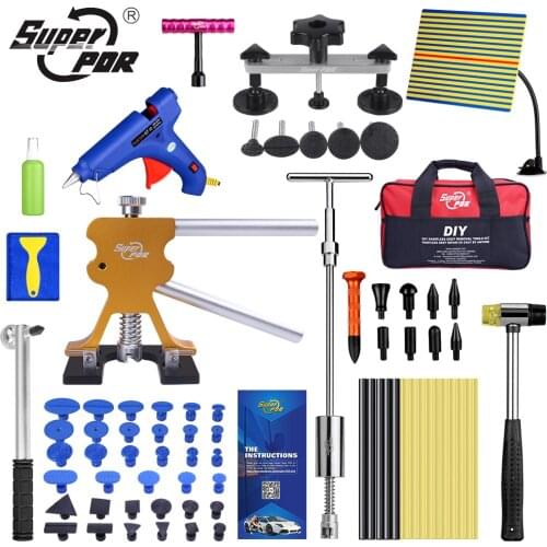 Super PDR Tools Removal Kit Line Board Hand Tools Sets Dent Repair Tool Auto Ferramentas Dent Puller Suction Cup Paintless Dent