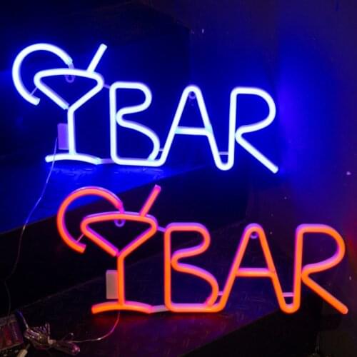 Vogliovoi Night light Neon Sign SMD2835 3D Indoor Letter Shape Bar Model Holiday Xmas Party Wedding Table Lamp