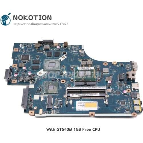 NOKOTION For Acer aspire 5742 5742G Laptop Motherboard HM55 DDR3 GT540M 1GB Free CPU NEW71 LA-5893P MBRDP02001 MBBRB02001