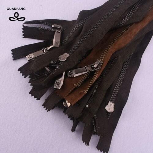QUANFANG 18cm-19cm Length Close-End Nylon Zipper For Sewing Trousers DIY,Handbag Bag Pencil Case and Craft 15pcs/bag