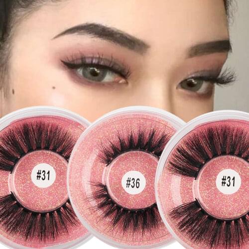 Curly Lashes Eye Bulk Natural Long False Eyelashes Fluffy Wispy Faux 3D Mink Lashes Eyelashes Extension Soft Thick Handmade
