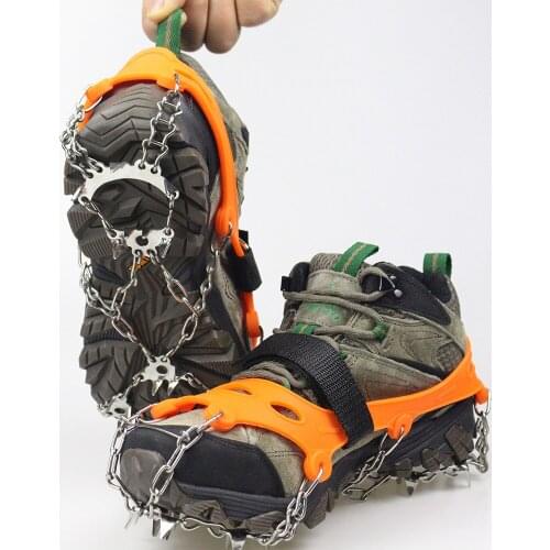 Traction Cleats Ice Snow Grips 23 Spikes Crampons Footwear Stainless Steel Spikes for Walking Jogging Climbing Hiking on Snow