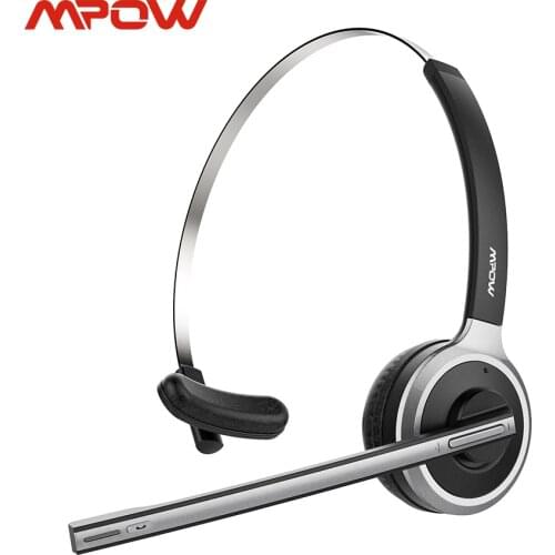 Mpow M5 Wireless Headphones Bluetooth Headset with Microphone Noise Canceling Computer Headphone for PC Laptop Truck Driver Call