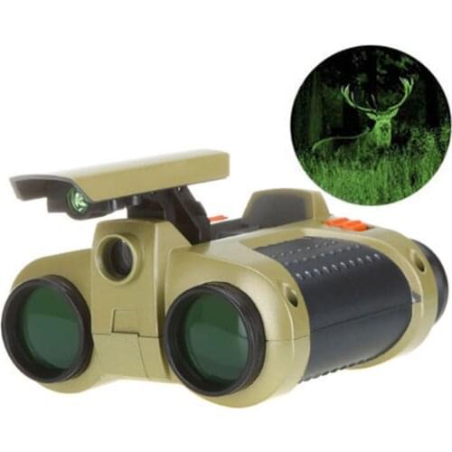 1pc 4x30mm Night Vision Viewer Surveillance Spy Scope Binoculars Pop-up Light Tool Good Quality And Brand New On Sale