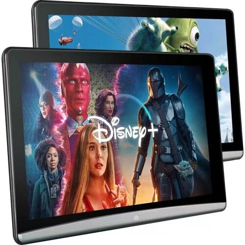 Android Headrest Monitor Slimmest Full Screen Rear Seat Entertainment System with Capacitive Touch Screen