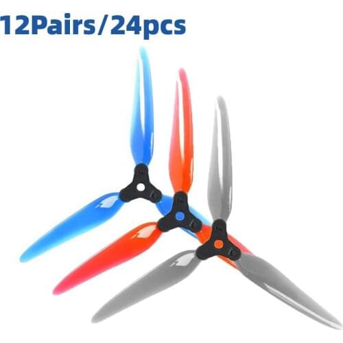 DALPROP Fold 2 F7 7 Inch Folding Responsive Freestyle Props Less PropWash 7X5.1X3 3-Blade PC Propeller for FPV Long Range Drones