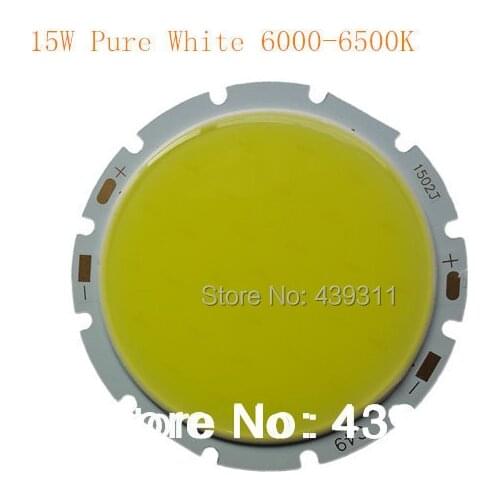 15W COB LED spotlight Warm White 3000-3200K white 6000-6500K light source 300mA 44-54V 1275-1425LM S Chip Free Shipping 5PCS
