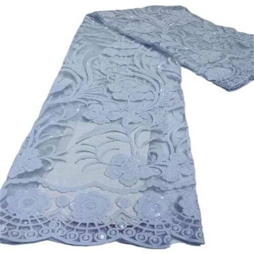African Lace Fabric 2021 High Quality Lace Hot Sale Embroidery French Tulle Lace Fabric Nigerian Lace Fabric For Wedding Dress