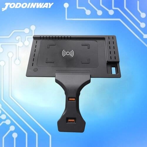 Car wireless charger phone stand center console water cup holder trim for BMW X3 G01 X4 G02 2020 2021 fast charging pad