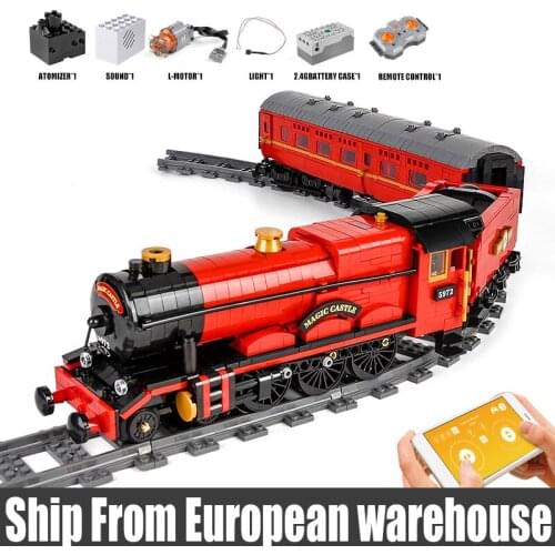 MOULD KING 12010 Car Toys The Motorized Magic Train Model Building Blocks Assembly Bricks Toys Kids Christmas Gifts