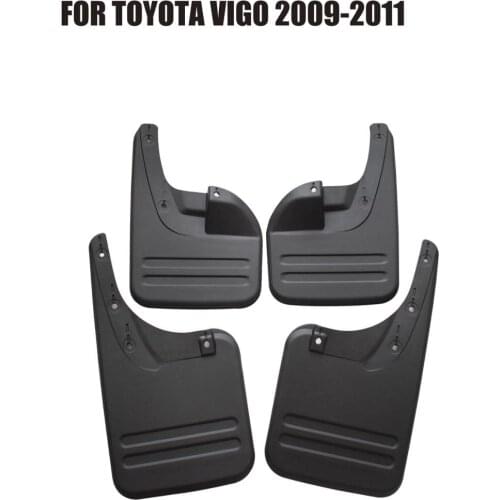 Car Front Rear Set Molded Mud Flap Flaps Splash Guards Mudguard Mudflaps Fenders Black 4Pcs Set YC101022