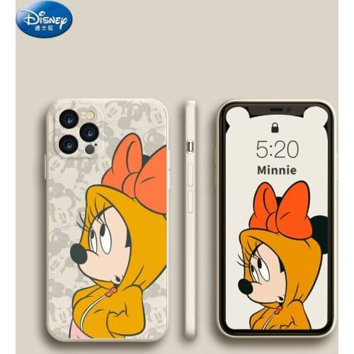 Disney stroll Mickey Minnie couples phone case For iphone 7 8 Plus X XS XR XSMAX 11 Pro Max 12pro 12 ProMax Liquid Silicone case