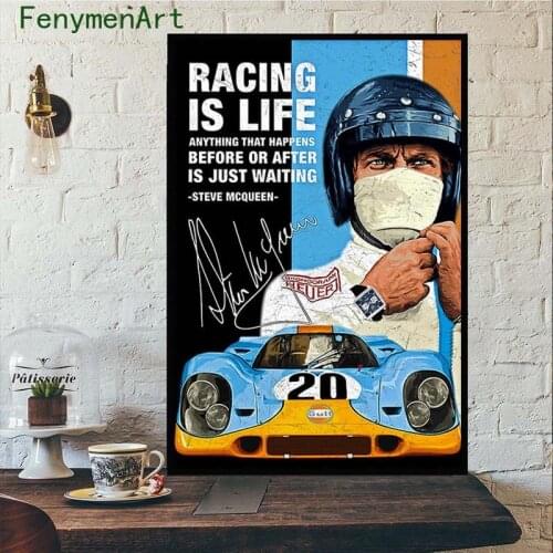 Decorative Posters And Prints 24 Hours Le Mans Michael Delaney Wall Art Canvas Pictures For Living Room Bedroom Decoration