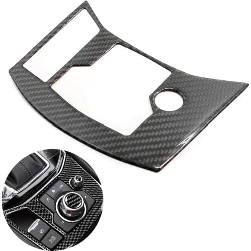 For Mazda CX-5 CX5 2017 2018 Carbon Fiber Car Gear Shift Electronic Handbrake Panel Cover ONLY LHD