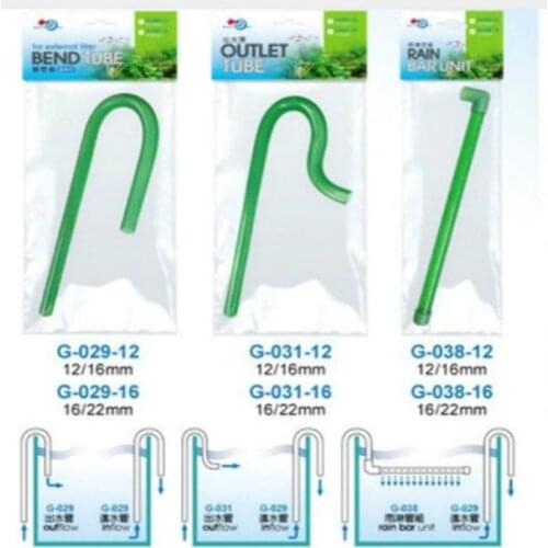 HONGYI Aquarium Bend Inlet Outlet Tube Rainbar Unit for 12/16mm 16/22mm Hose Canister Filter Fish Tank Pipe