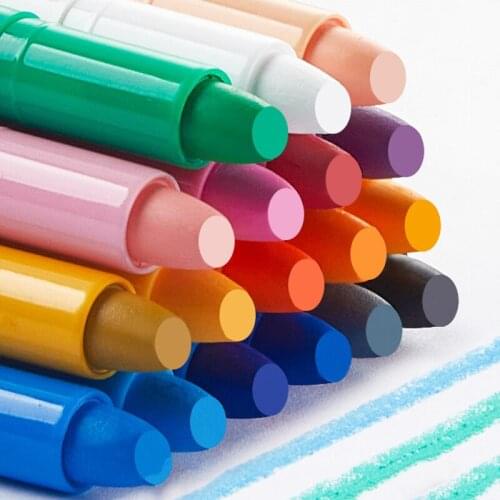 36/48 Colors Pastel Crayon Rotatable Oil Paintbrush Color Pen Water-soluble Paint Pen Colors to Paint Children School Supplies