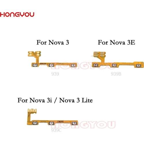Power Button Switch Volume Button Mute On / Off Key Flex Cable For Huawei Nova 3 3E 3i / Nova Lite