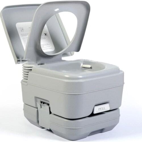 Commode Travel Potty Portable Toilet Compact Toilet With Built-In Pour Spout And Washing Sprayer For Outdoor Camping RV Boat
